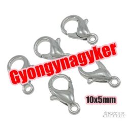   10db. Delfin zár. Ékszer kapocs. 10x5mm. 3 színben!  Alacsony ár !