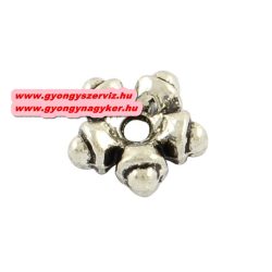   20db. Korong. 7x3mm. Antik ezüst színű. Fémgyöngy, köztes gyöngy.