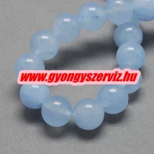 Jade ásványgyöngy. Világoskék. 8mm. 