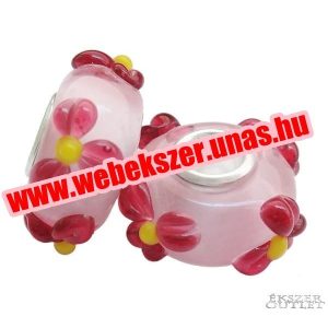Kiárusítás! Pandora stílusú üveg gyöngy. Lámpagyöngy. 328112. Leárazva!