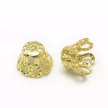 100db. Gyöngykupak. 6.5x4.5mm.  Arany szín. 