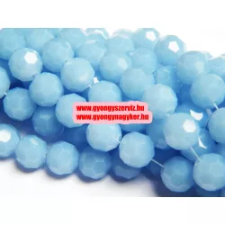   Leárazás! 20db. Csiszolt üveggyöngy. Égkék. 8mm. Mindig akcióban!
