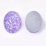 Kiárusítás!  10db. Imitált achát, kaboson lencse. Ovális. 17.5x13x4.5mm. 6 színben!
