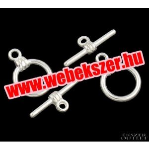 5 szett. Ékszer zár, Ékszer kapocs. Ezüst színű.  Alacsony ár !