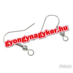   50db.  Fülbevaló alap, akasztos,  horog , platina színű. 18x18x3mm .   Alacsony ár !