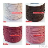 Viaszolt szál. 1mm. 29 szín! Válassz színt! 10m/tekercs.