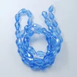 Leárazás! 10db. Csiszolt üveg könnycsepp gyöngy. 11x8mm. Válassz színt!
