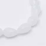 Leárazás! 10db. Csiszolt üveg könnycsepp gyöngy. 11x8mm. Válassz színt!