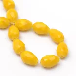 Leárazás! 10db. Csiszolt üveg könnycsepp gyöngy. 11x8mm. Válassz színt!