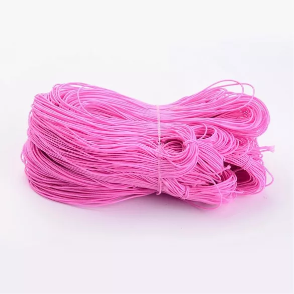 Gumizsinór, kalapgumi. 1mm. 27m/tekercs. Pink.