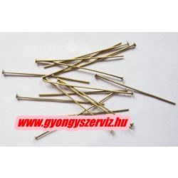 100db. Talpas szerelőpálca. 35x0.7mm. Antik bronz szín.