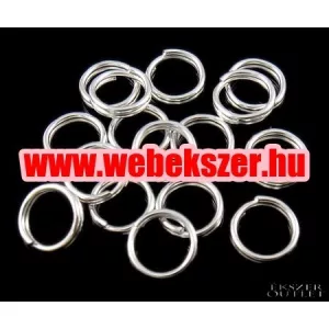 100db.  Dupla szerelő karika. 4x1mm. 2 színben. Válassz színt!   Alacsony ár !