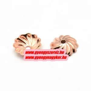 20db gyöngykupak.  Rózsaarany szín. 7x2mm.