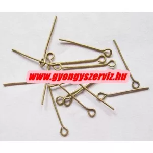 100db. Hurkos szerelőpálca. 20x0.7mm. Antik bronz szín.