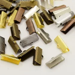   20db. Szalagvég, zsinórvég, végzáró. 20x8x5mm. 6 színben! Válassz színt!