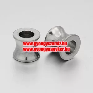 Acél köztes fémgyöngy. 8x9mm.