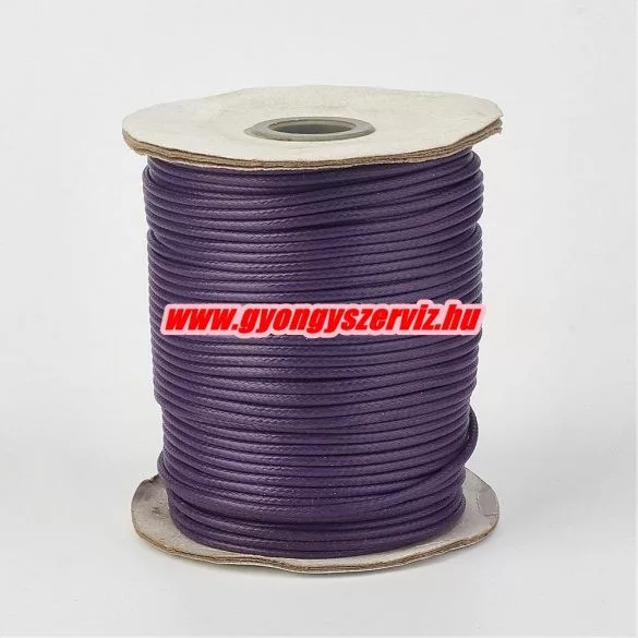 Viaszolt polészter szál. 1.5mm. Több színben! 10m/tekercs.