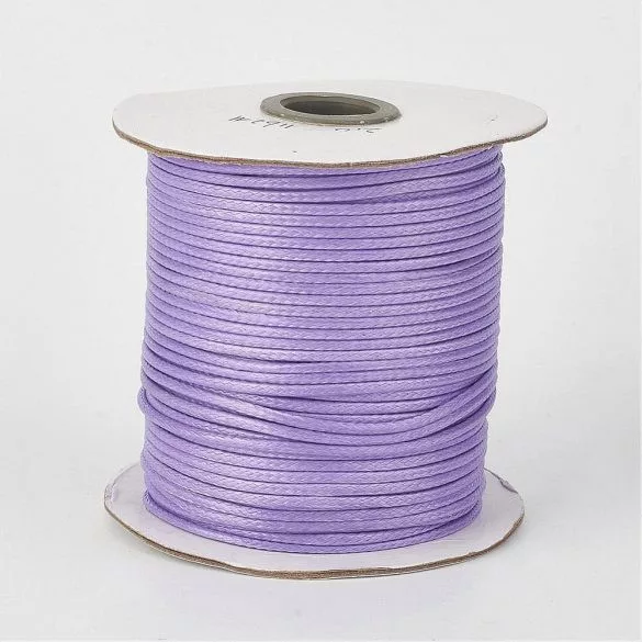 Viaszolt polészter szál. 1.5mm. Több színben! 10m/tekercs.