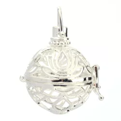   Leárazás! Angyalhívó medál. Lótusz virág. Ezüst szín.