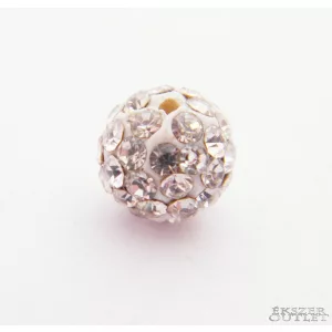 Leárazás!   Shamballa gyöngy. Kristály gyöngy. 6mm. Fehér. Mindig akcióban!