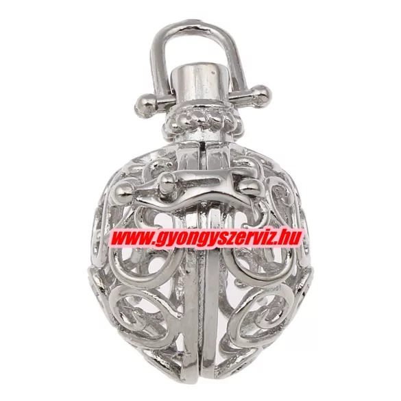 Leárazás! Angyalhívó medál. 21x29x24mm. 4 színben!