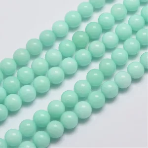 Jade ásványgyöngy. 8mm. "Amazonit". AAA.