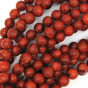 Korall gyöngy. 8mm.
