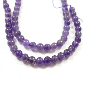 Ametiszt ásványgyöngy. 4-5mm.