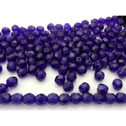   Kiárusítás! 20db.Cseh csiszolt gyöngy. Sötétkék. 8mm. 