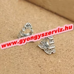   Pandora stílusú fémgyöngy. Charm. Eiffel torony. 6x11x12mm. Leárazva!