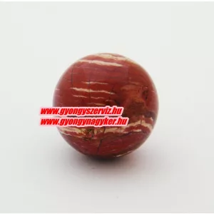 Márvány jáspis ásványgyöngy. Marokkő, harmónia gyöngy. 18mm. Tartósan alacsony ár!