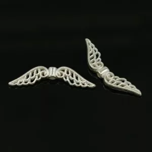 Angyalszárny köztes. 32x6mm. Ezüst szín.