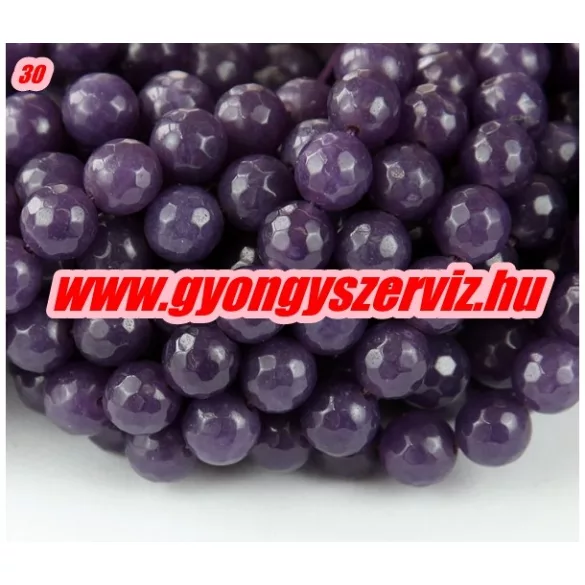 Csiszolt jade ásványgyöngy. 8mm. Válassz színt!