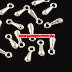 50db. Lánchosszabbító dísz. 7x2.5mm. ezüst szín.