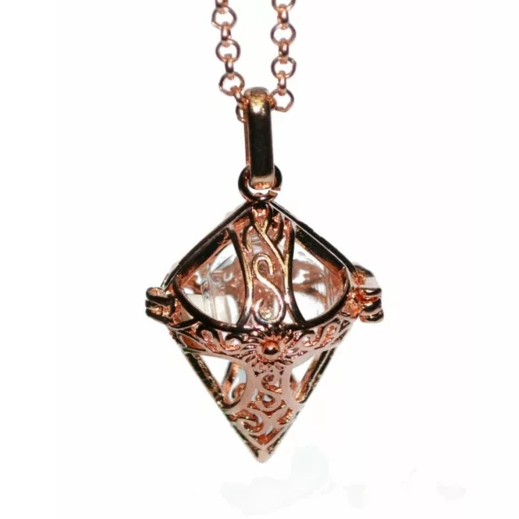 Leárazás! Angyalhívó medál. Rózsaarany szín.