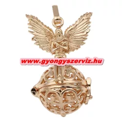Leárazás! Angyalhívó medál. Angyallal. Arany szín.