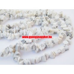   Törmelékköves szál. Féldrágakő splitter. 1 szál. Howlit.