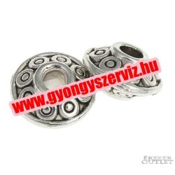   10db. Diszkosz. 2 méretben! Antik ezüst szín. Fémgyöngy, köztes gyöngy.