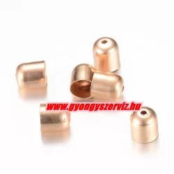 20db. Végzáró elem. 7x6mm. Rózsaarany szín.