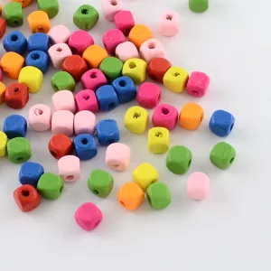 Leárazás! 20 g. Fagyöngy. Színes kockák, 6mm. Mix. 