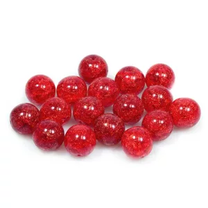 Kiárusítás! 10db. Cseh roppantott üveggyöngy. 8mm. Piros. Mindig akcióban!