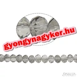   Kiárusítás!  20db. Csiszolt üveggyöngy. 10mm. füst. 1db . Mindig akcióban!