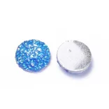 10db. Imitált achát, kaboson lencse. 12mm. 13 szín.