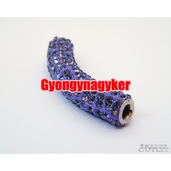 shamballa gyöngy. Hajlított cső. 18 szín! Leárazva!