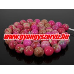 20db. Regalit, császárkő ásványgyöngy. 8mm. Pink.