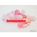 Vegyes gyöngy válogatás. Üveg, ásvány gyöngy mix. 20g. 12 szín! Mindig akcióban!