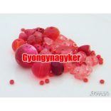 Vegyes gyöngy válogatás. Üveg, ásvány gyöngy mix. 20g. 12 szín! Mindig akcióban!