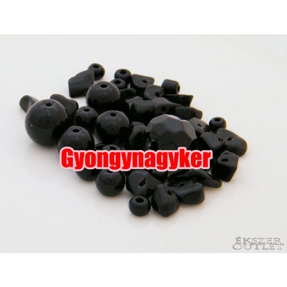Vegyes gyöngy válogatás. Üveg, ásvány gyöngy mix. 20g. 12 szín! Mindig akcióban!
