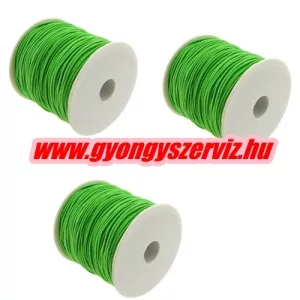 10m. Gumizsinór, kalapgumi. 0.8mm. Neonzöld.