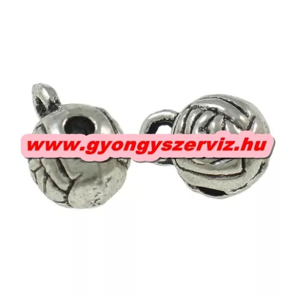 10db.  Charm tartó, medál tartó, köztes fémgyöngy. Rózsa. 6x9mm